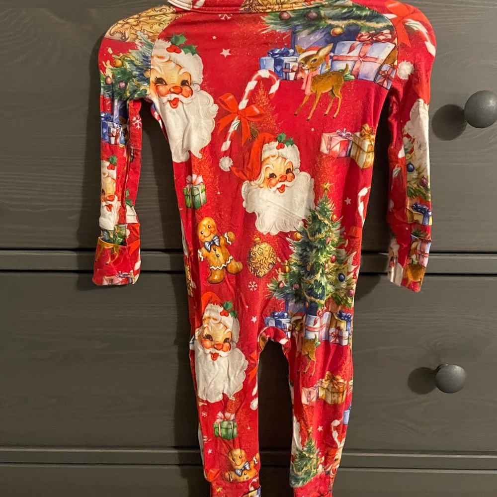Classic Christmas Bamboo Pajamas 0-3 month - Picture 2 of 2